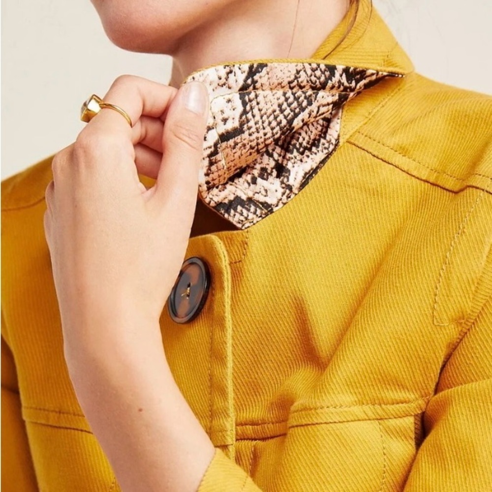 Anthropologie Nora Flounce Sleeve Jacket women’s - Picture 3 of 13